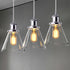 PENY Clear Glass Pendant Light Antique Brass lamp base Vintage Style E27