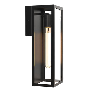 MOSCOW Vintage Style Outdoor Exterior Wall Sconce Glass Matt Black E27 IP44