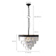 Terrance K9 Modern Crystal Chandelier Round Light Fixture Dining Room Lving Room E14 base