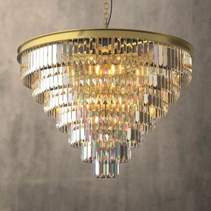 Terrance K9 Modern Crystal Chandelier Round Light Fixture Dining Room Lving Room E14 base