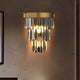 TERAS Contemporary Interior Crystal Wall Light for Living Room Bedroom Bathroom Bedside Hallway E14 base