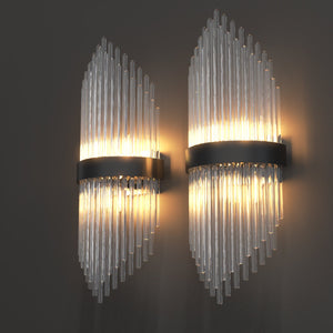 CARLO Contemporary Luxury Interior Crystal Wall Light for Living Room Bedroom Bathroom E14 base