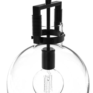 OCULUS 250mm Designer Contemporary Clear Glass Pendant Light for Kitchen Island