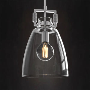 WINER Modern Style Pendant Lighting Kitchen Island with Oversized Glass Shade E27 base