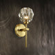 TULIM 1-Light Contemporary Wall Light Crystal Glass Aged Brass G9 - 7Pandas USA Lighting Store