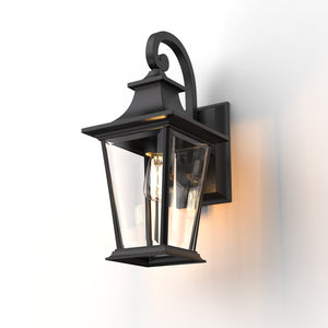 Robinson Provincial Style IP44 Weather Proof Outdoor Wall Light Matt Black IP44 E26 - 7Pandas USA Lighting Store