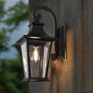 Robinson Provincial Style IP44 Weather Proof Outdoor Wall Light Matt Black IP44 E26 - 7Pandas USA Lighting Store