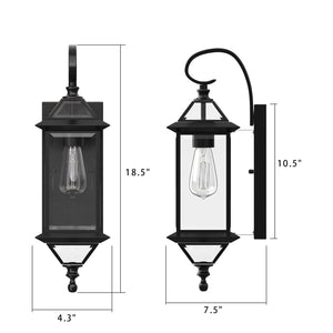 Grande Modern Style Outdoor Exterior Wall Light IP44 Weather Proof - 7Pandas USA Lighting Store