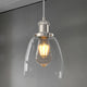 Winer Modern Vintage Glass Pendant Light Clear Dome Lampshade E26 - 7Pandas USA Lighting Store