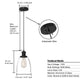 Winer Modern Vintage Glass Pendant Light Clear Dome Lampshade E26 - 7Pandas USA Lighting Store