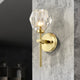 TULIM 1-Light Contemporary Wall Light Crystal Glass Aged Brass G9 - 7Pandas USA Lighting Store