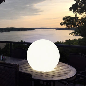 16 inch OUTDOOR FULLMOON RGB LED Ball Light Solar & AC Charging W/REMOTE CONTROL IP65 - 7Pandas USA Lighting Store