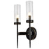 Seattle 2-Light Wall Sconces Light Tube Glass Bronze
